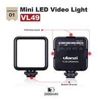 Ulanzi Smartphone vlog KIT EXTRA: mini-statief, telefoonhouder, dual cold shoe-mount, microfoon & LED-lamp - thumbnail
