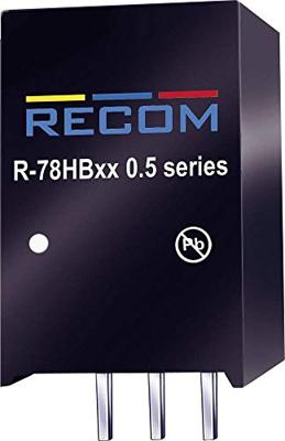 RECOM R-78HB3.3-0.5 DC/DC-converter, print 48 V/DC 3.3 V/DC 0.5 A 1.65 W Aantal uitgangen: 1 x Inhoud 1 stuk(s)