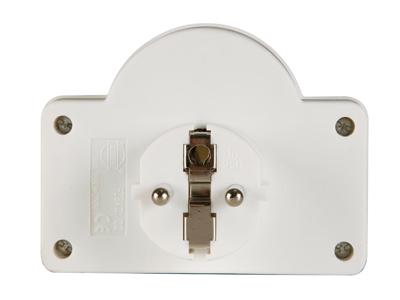 Tussenstekker met aan/uit-schakelaar 2 stopcontaten penaarde Velleman - Velleman