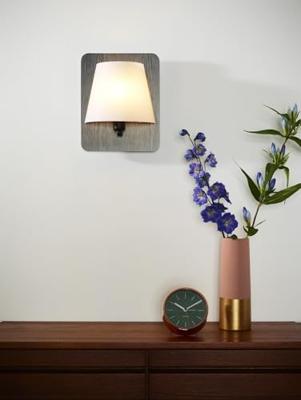 Lucide IDAHO - Wandlamp - 1xE14 - Grijs