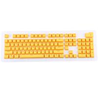 104 toetsen Double Shot PBT Backlit Keycaps voor mechanisch toetsenbord (geel) - thumbnail