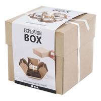 Creativ Company Explosion box geschenkdoos naturel set - thumbnail
