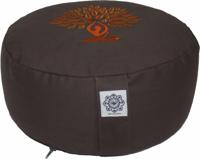 Green Tree Meditatiekussen grijs/oranje (1 st) - thumbnail