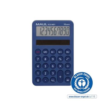 Maul ECO MD 1 Zakrekenmachine Lichtblauw Aantal displayposities: 10 werkt op zonne-energie (b x h x d) 76 x 120 x 13 mm Maul ECO MD 1 Zakrekenmachine Lichtblauw Aantal displayposities: 10 werkt op zonne-energie (b x h x d) 76 x 120 x 13 mm