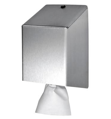 Poetspapierdispenser euro products medium zilver Poetspapierdispenser euro products medium zilver