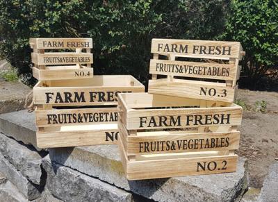 Paulownia Houten Kisten 4 Stuks