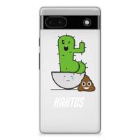 Google Pixel 6A Telefoonhoesje met Naam Cactus Poo - thumbnail