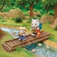 Playset Sylvanian Families Son and Baby Cat Latte - Secret Forest Adventure - thumbnail