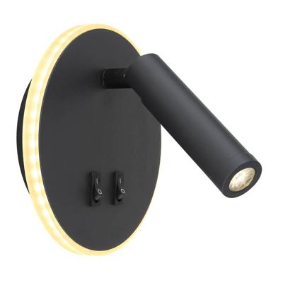 Globo Strakke wandlampMany zwart - 78405S