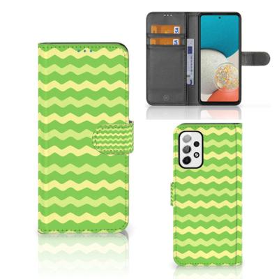 Samsung Galaxy A73 5G | Telefoon Hoesje | Waves Green Samsung Galaxy A73 5G | Telefoon Hoesje | Waves Green