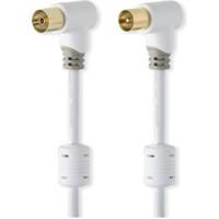 Nedis CSBW40010WT30 Coaxkabel Iec (coax) Male Iec (coax) Female Verguld 100 Db 75 Ohm Dubbel Afgeschermd 3.00 M Rond Pvc Wit Doos - thumbnail