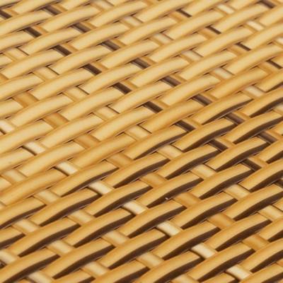 VidaXL Balkonschermen 5 st 255x19 cm poly rattan lichtbruin