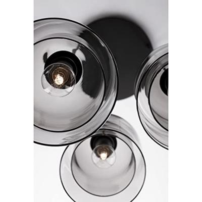 Lyora HanglampVelor 3-lichts zwart rond - 9236710