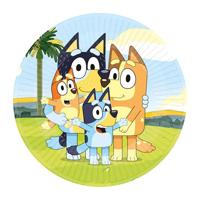 Papieren Borden Bluey, 8st. - thumbnail