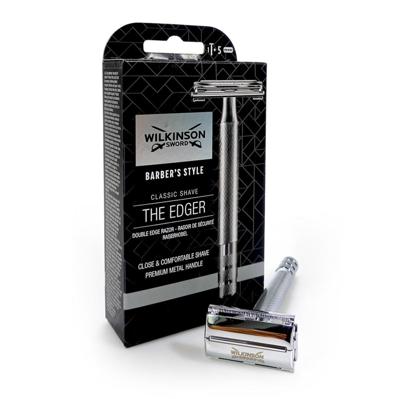 Wilkinson Wilkinson Barber's Style Classic Shave The Edger Safety Scheermes + 5 Mesjes Wilkinson Wilkinson Barber's Style Classic Shave The Edger Safety Scheermes + 5 Mesjes