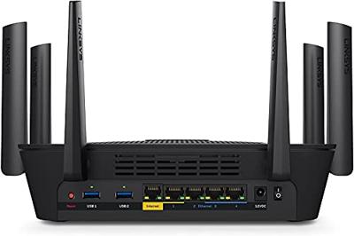 Linksys WiFi 5 router, Tri-Band, 3.500 m² afdekking, 25+ apparaten, snelheden tot (AC4000) 4,0 Gbit/s - EA9300