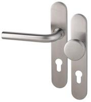 Leona PF KL4 LS kruk L/vaste knop PC72mm rvs mat - thumbnail