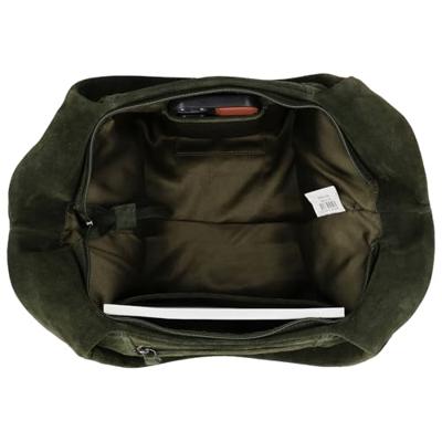 Hide & stitches brazos schoudertas suède-Olive