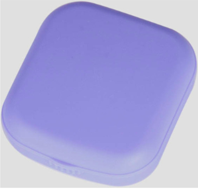 Lenzendoosje - pincet - zuignapje - spiegel - vloeistof - paars Lenzendoosje - pincet - zuignapje - spiegel - vloeistof - paars