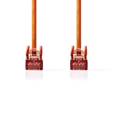 CAT6 S/FTP-Netwerkkabel | RJ45 Male - RJ45 Male | 0,25 m | Oranje