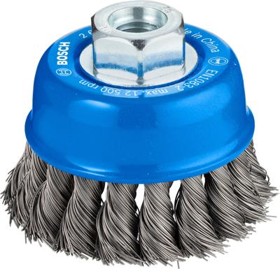 Bosch Accessories Komborstel, staal, getordeerde draad, 65 mm, 0,35 mm, 12.500 omw/min, M 14 Bosch Power Tools 2608622099 1 stuk(s)
