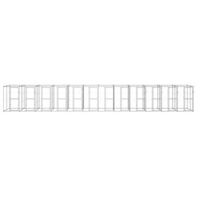 Hondenkennel 29,04 m² gegalvaniseerd staal