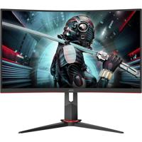 AOC Gaming CQ27G2U 80 cm (27 inch) gebogen monitor (QHD, HDMI, DisplayPort, Free-Sync, 1 ms reactietijd, 144 Hz, 2560x1440) zwart/rood - thumbnail