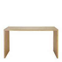 Ethnicraft Bureau 'U' Gevernist Eikenhout, 140 x 70cm, kleur Naturel - thumbnail