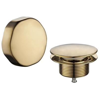 Wiesbaden Doblar Badafvoer met Overloop - Geborsteld Messing Afwerking