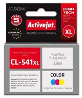 Activejet AC-541NX inkt voor Canon printer (vervanging Canon CL-541XL) Supreme, 18 ml, blauw, geel, rood - thumbnail