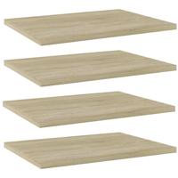 Wandschappen 4 st 40x30x1,5 cm bewerkt hout sonoma eikenkleurig - thumbnail