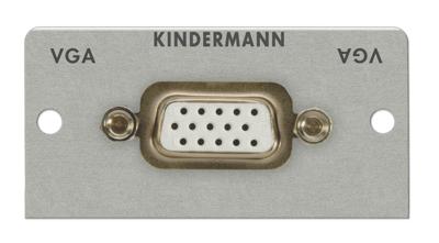 Kindermann 7441000501 VGA scherm met kabel aansluiting op aansluiting, 54 x 54 mm zwart