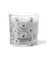 HEMA Geurkaars in glas ⌀10x10cm sandalwood (groen) - thumbnail