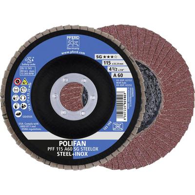 PFERD 67606115 A Sg Steelox Lamellenschijf Diameter 115 mm Boordiameter 22.23 mm 10 stuk(s)
