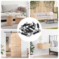 Cam Lock Bouten 5000 pcs Zilver en zwart Zinkgeplateerd staal - thumbnail