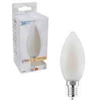 LongLife LED Filament Lamp Kaars E14 - Melkglas - Warm wit - 4.5W vervangt 40W - thumbnail