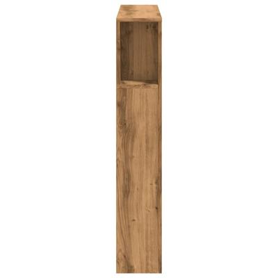 Hoofdeinde met LED 180x18,5x103,5 cm hout artisanaal eikenkleur
