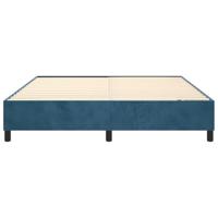 Bedframe zonder matras 200x200 cm fluweel donkerblauw - thumbnail