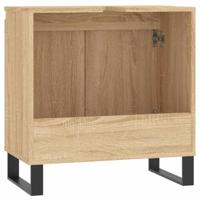 Badkamerkast 58x33x60 cm bewerkt hout sonoma eikenkleurig - thumbnail