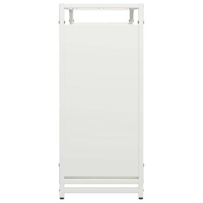 Brandhoutrek 90x28x65 cm koudgewalst staal wit