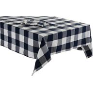 Placemat en servetten DKD Home Decor 150 x 150 x 0,5 cm Blauw Wit - thumbnail