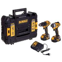ELEKTRISCH GEREEDSCHAP COMBO DEWALT DCK2062M2TT (DCD709+DCF809) 18V 2X4,0AH - thumbnail