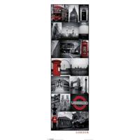 Londen Collage Poster 30.5x91.5cm - thumbnail