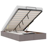 Bedframe zonder matras 120x200 cm stof taupe - thumbnail