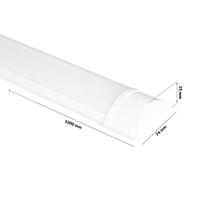 LED Batten 120cm - 40 Watt 4800 lumen (120lm/W) - 4000K neutraal wit - Vervangt 330W - Samsung SMD LED chips - Flikkervrij - IP20 Stofdicht - Onderbouwverlichting - thumbnail