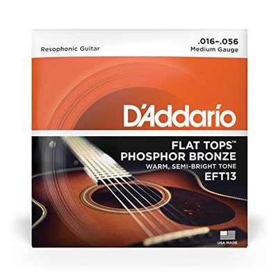D'Addario Gitaarsnaren, westerngitaar, akoestische gitaar, akoestische gitaarsnaren, EFT13 fosfor bronzen snarenset voor gitaar, 0,04 cm - 0,14 cm