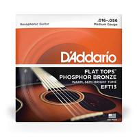 D'Addario Gitaarsnaren, westerngitaar, akoestische gitaar, akoestische gitaarsnaren, EFT13 fosfor bronzen snarenset voor gitaar, 0,04 cm - 0,14 cm - thumbnail