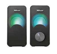 Trust arys compact 2.0 speakerset met rgb pc-luidspreker (zwart) - thumbnail