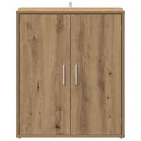 Schoenenkast 60x35x70 cm bewerkt hout artisanaal eikenkleur - thumbnail