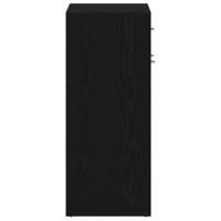 Schoenenrek met lade Zwart Eiken 60 x 35 x 84 cm Bewerkt hout - thumbnail